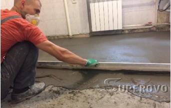 Стяжка пола в Барановичах цементно-песчаная в производственном помещении
